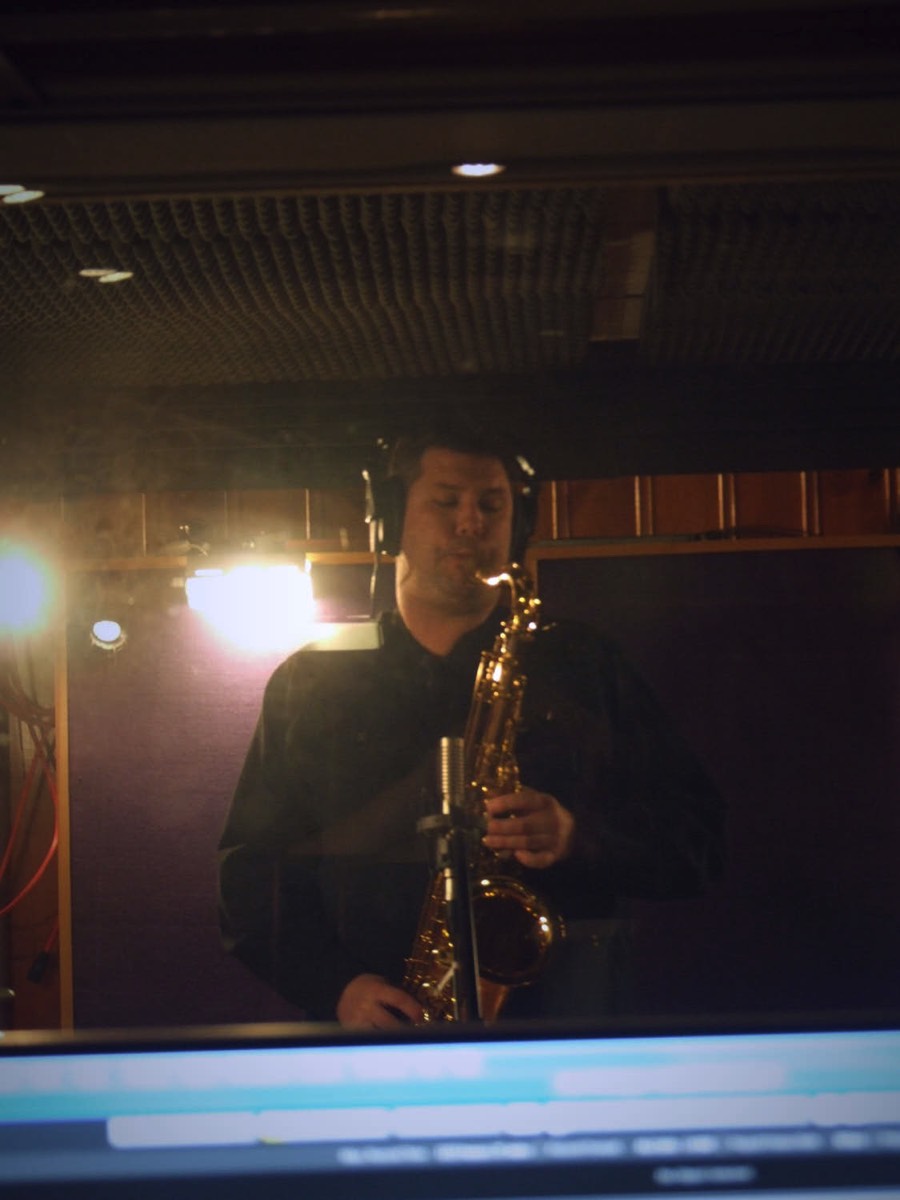 Recording solo sax